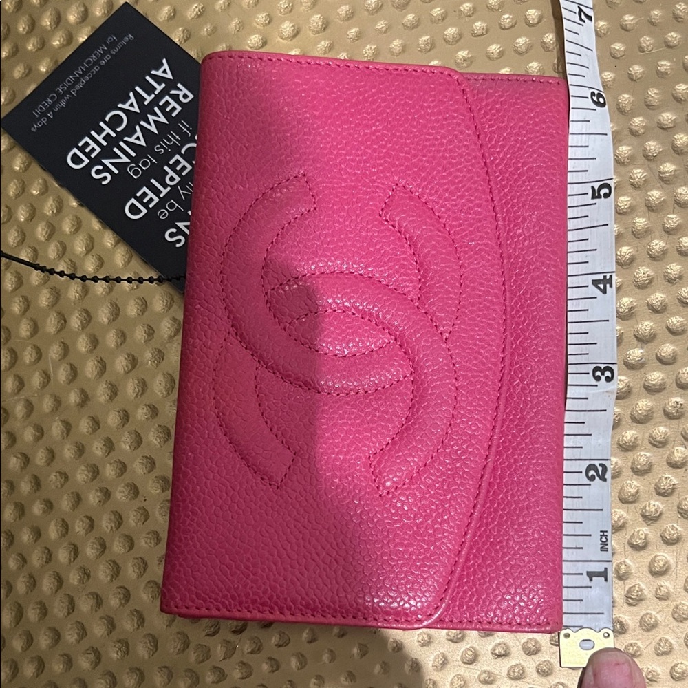 CHANEL Fuchsia Leather Wallet